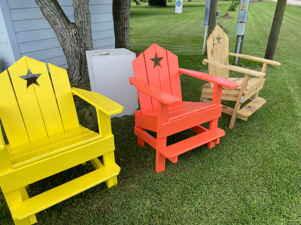 Nautical Captain's High-Seated Adirondack Chairs
