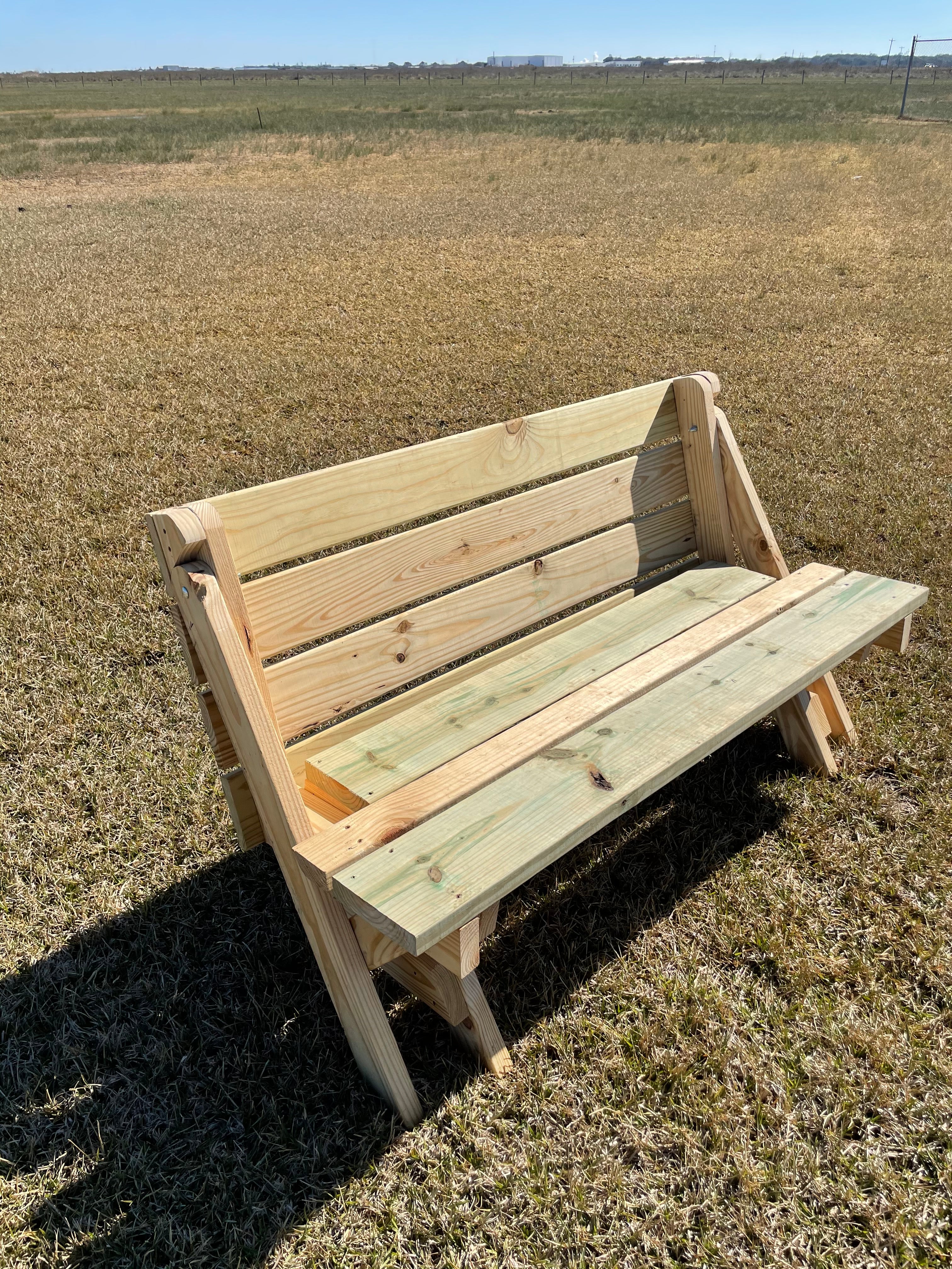 Transforming Bench to Table