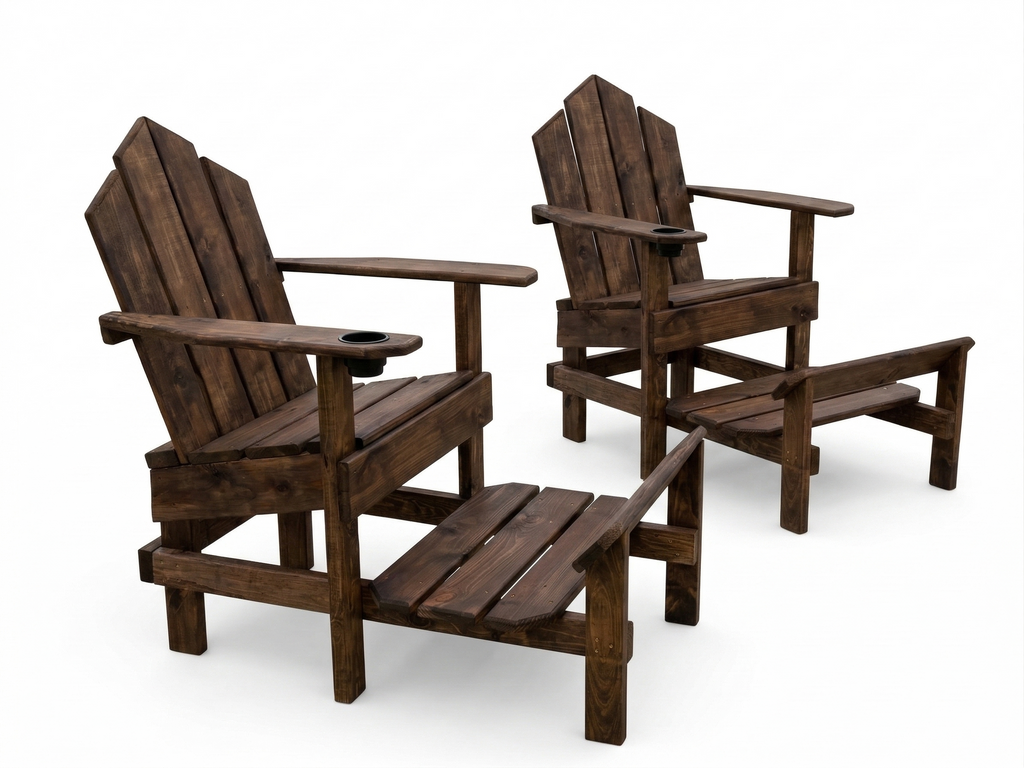Handcrafted Coastal Captain's Adirondack Chair