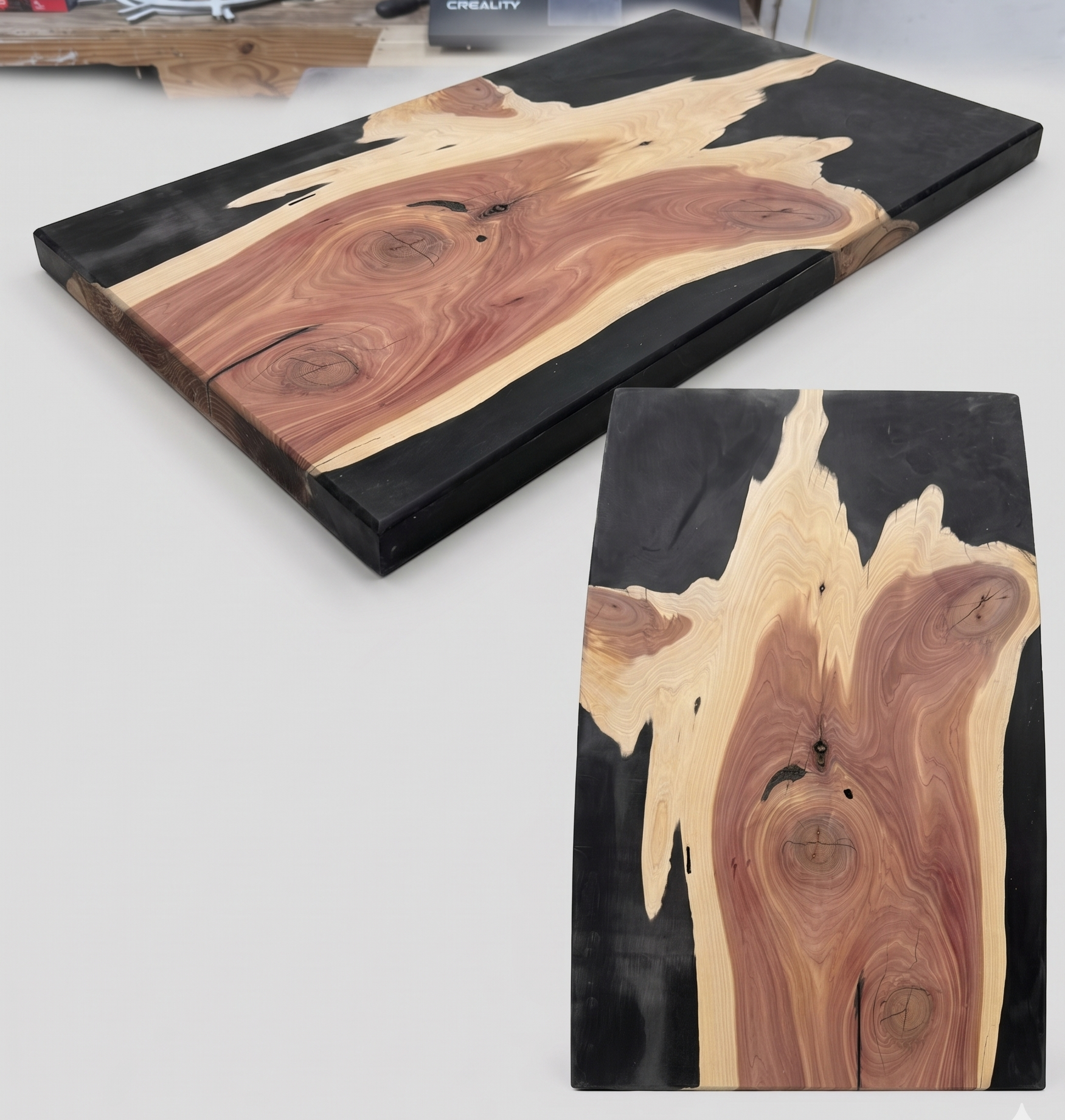 Obsidian Flow Cedar Handcrafted Coffee Table UNDER CONSTRUCTION