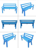 Coastal Azure Handcrafted Wooden Park Bench